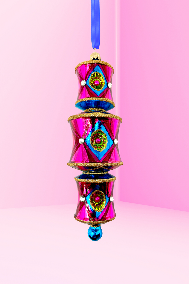 Viva Las Vegas Dazzler Glass Ornament