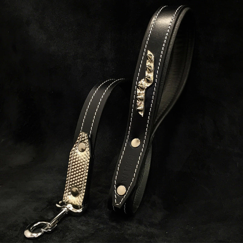 Bestia Dog Gear Genuine Leather Dog Collar 