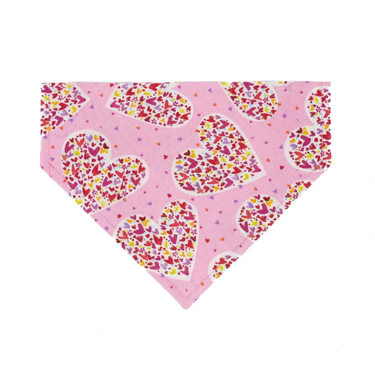 Valentines Day Colorful Hearts Dog Bandana