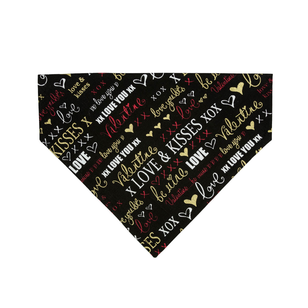Valentines Love & Kisses Dog Bandana