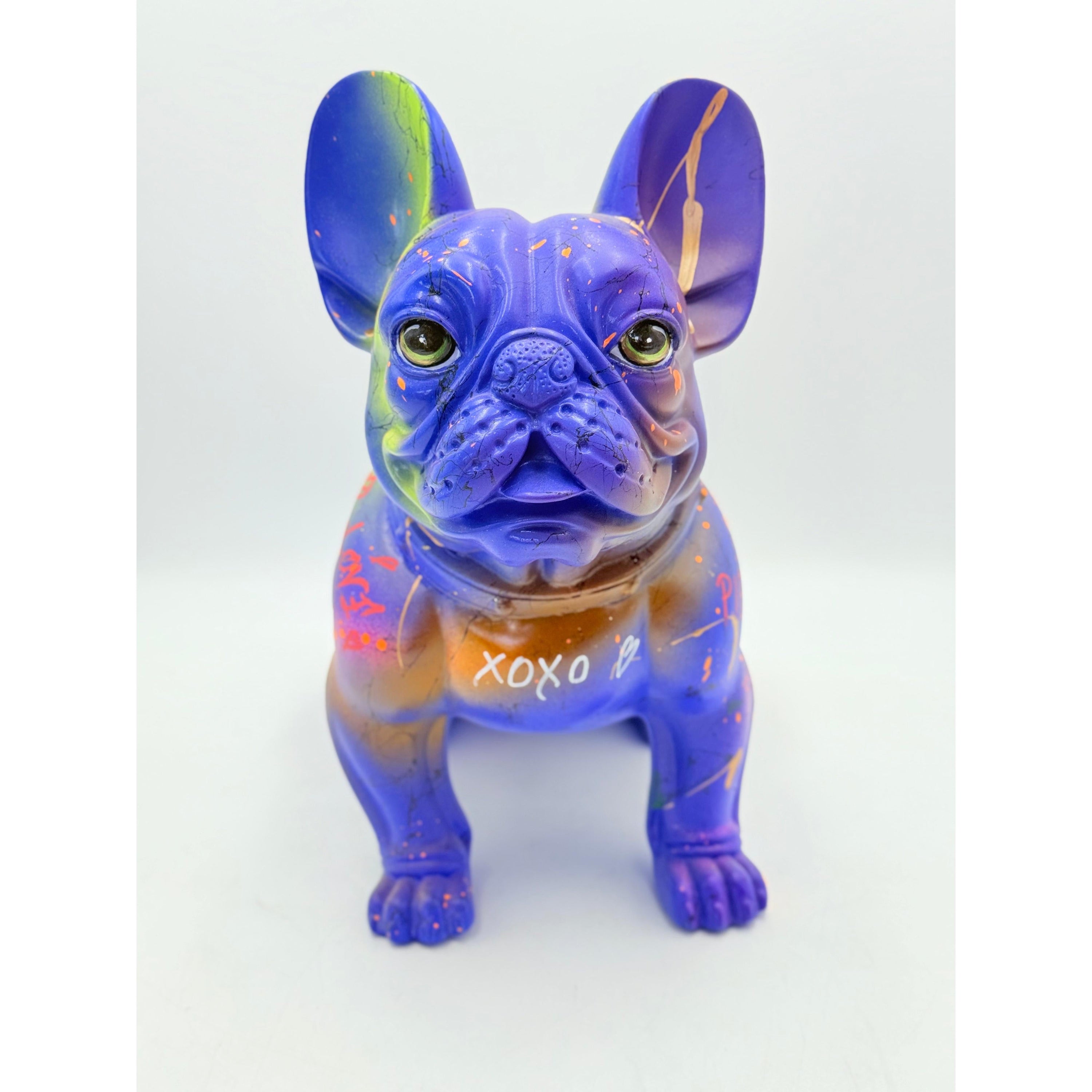 French Bulldog Sculpture KING Graffiti Edition Red Pop Art Decor Sculpture image 4 - HT Animal Supply