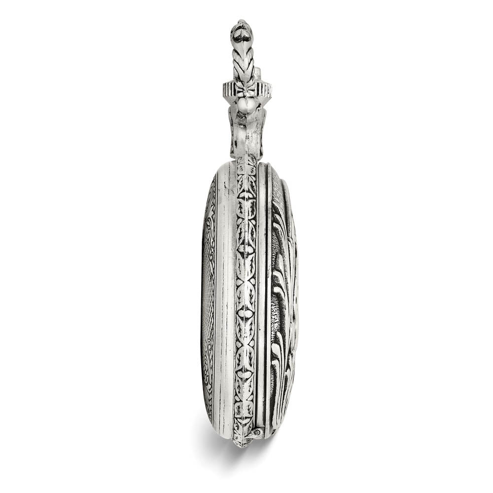 Charles Hubert Antiqued Finish Horses Pocket Watch