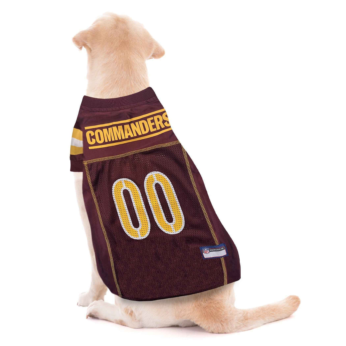 NFL Washington Commanders Striped Mesh Pet Jersey