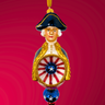 George Washington Reflector Glass Ornament