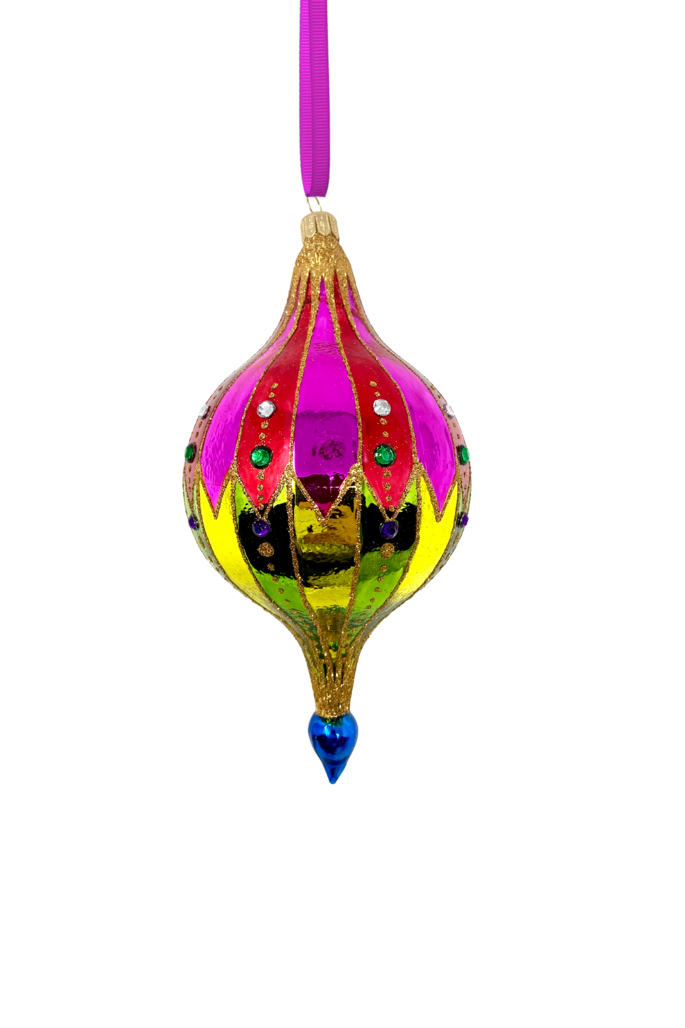 Rosies Balloon Polish Glass Bauble