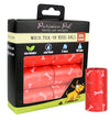 Parisian Pet Bones Design Waste Bags-Red