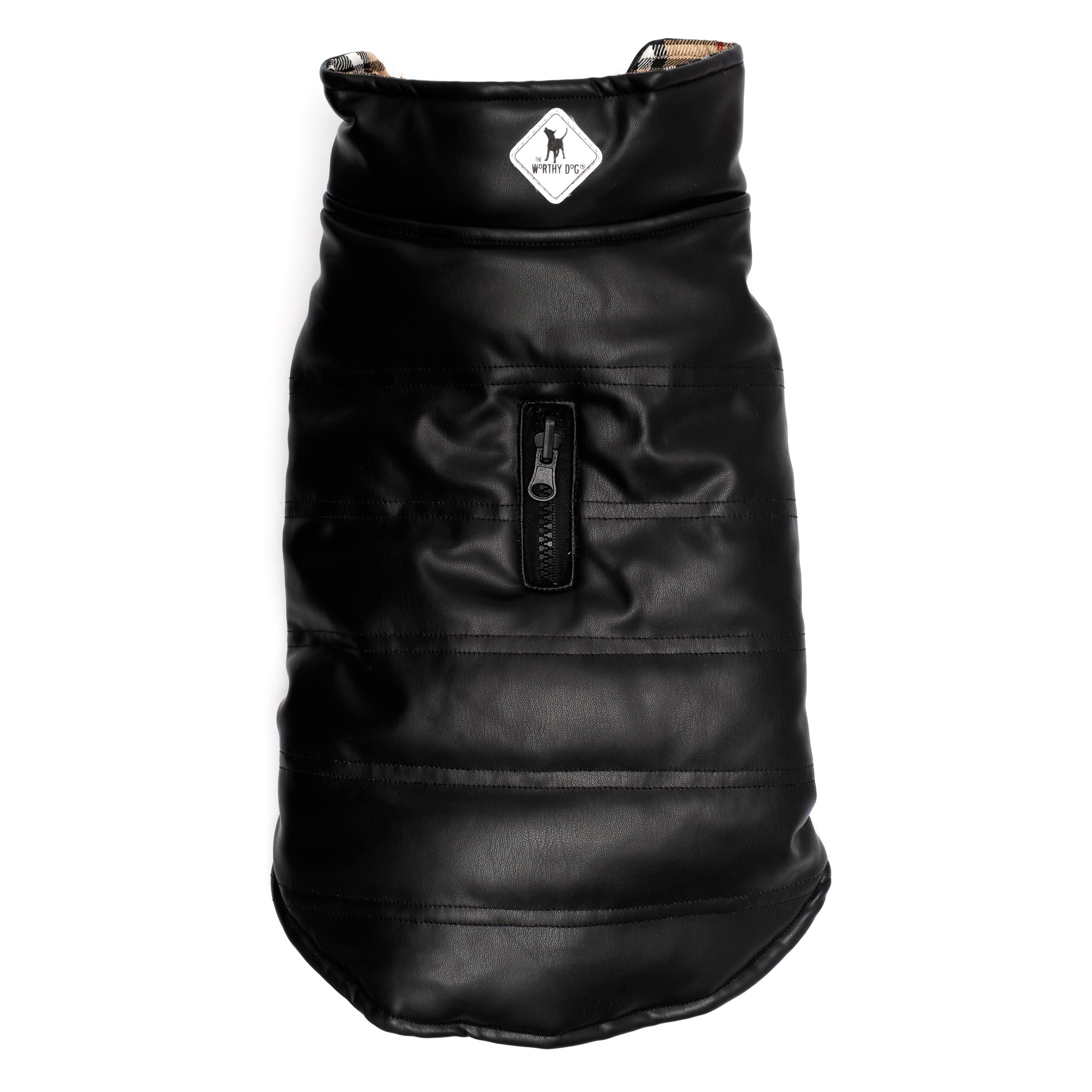 Faux Leather Reversible Jacket
