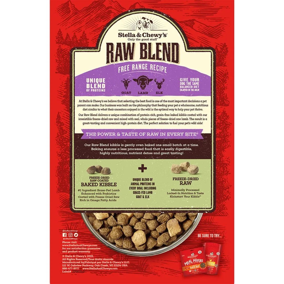 Stella & Chewy’s Raw Blend Free Range Recipe Dog Food