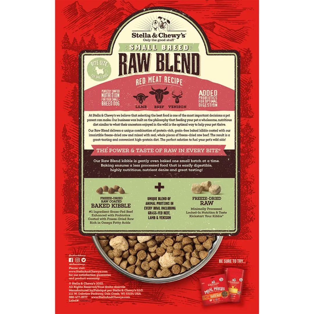 Stella & Chewys Raw Blend Small Breed Red Meat Recipe Dog Food
