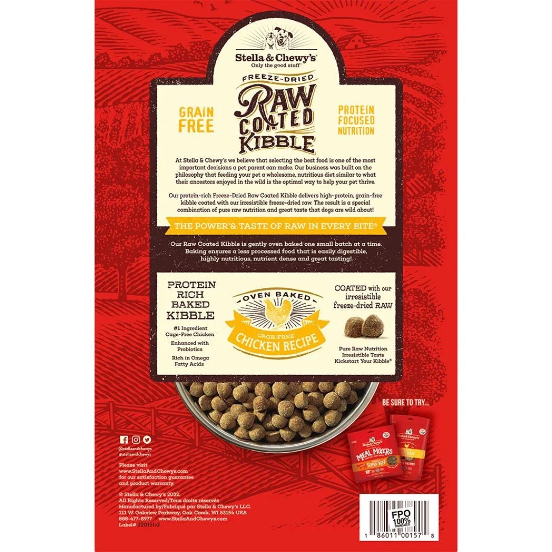 Stella & Chewy’s Raw Coated Chicken Dog Food