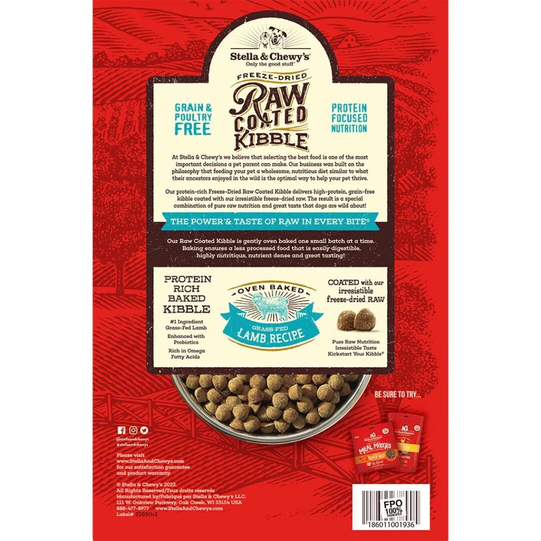 Stella & Chewys Raw Coated Lamb Dog Food (3.5lb)