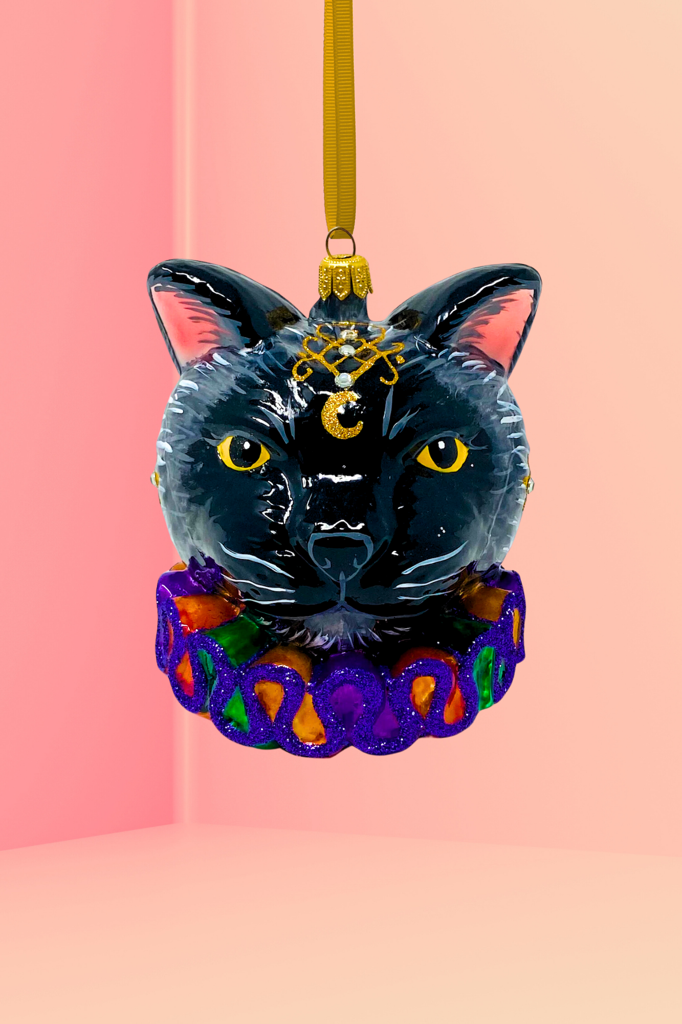 Noble Cat Polish Glass Ornament