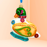 Fairytale Duck Polish Glass Ornament