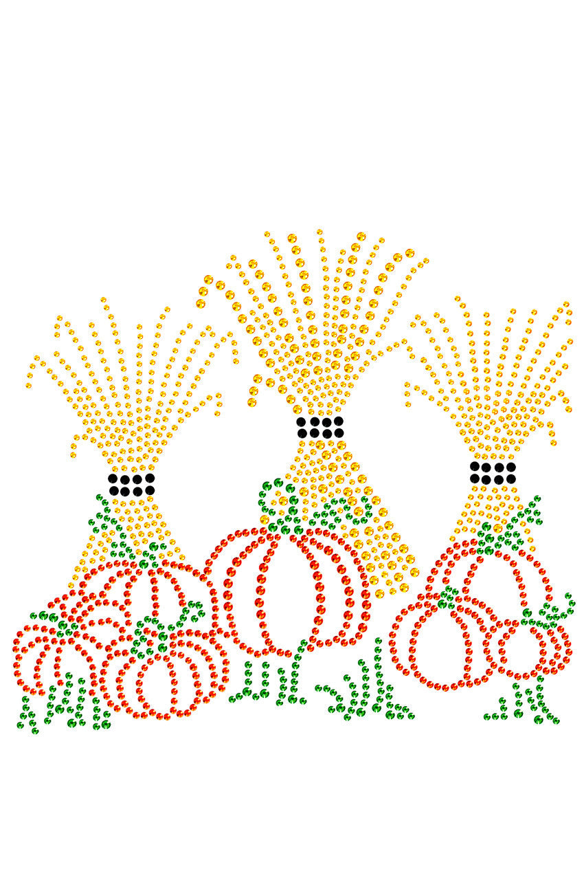 Hay Stacks & Pumpkins - Womens T-shirt