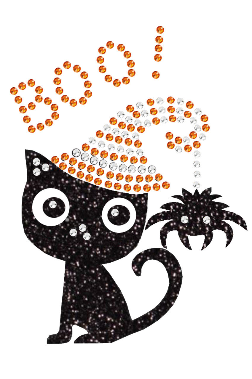 Cat with Spider Hat - Womens T-shirt
