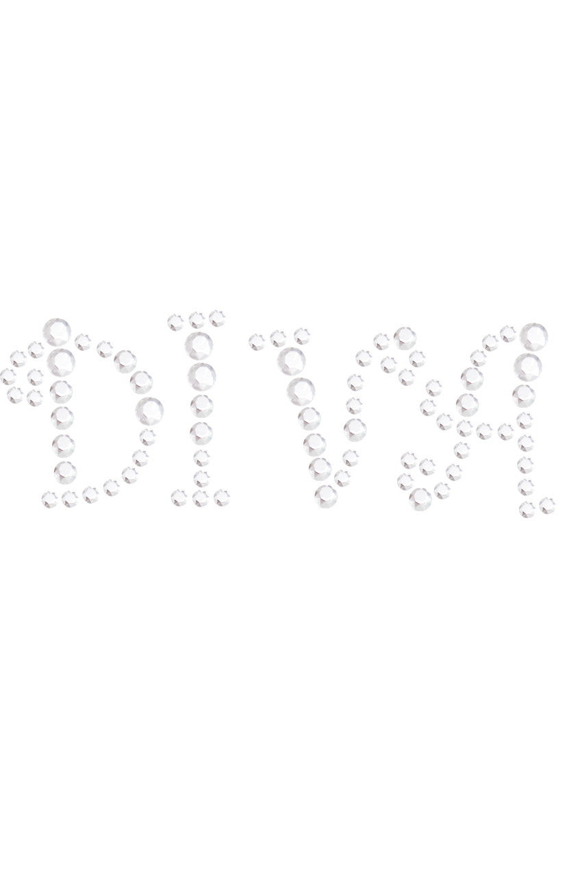 Diva (Silver Rhinestuds) - Womens T-shirt