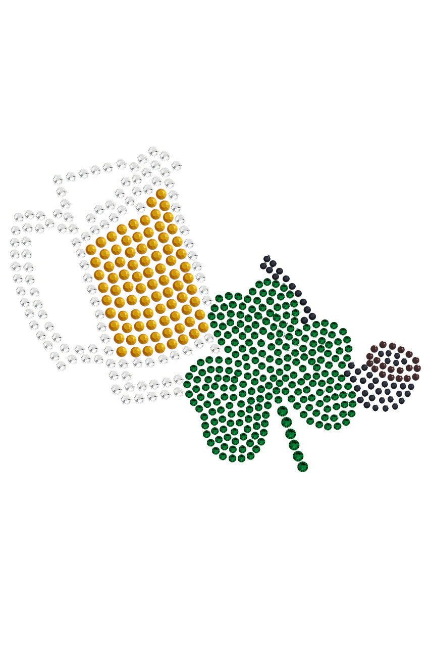 Beer Mug, Clover, & Pipe - Womens T-shirt