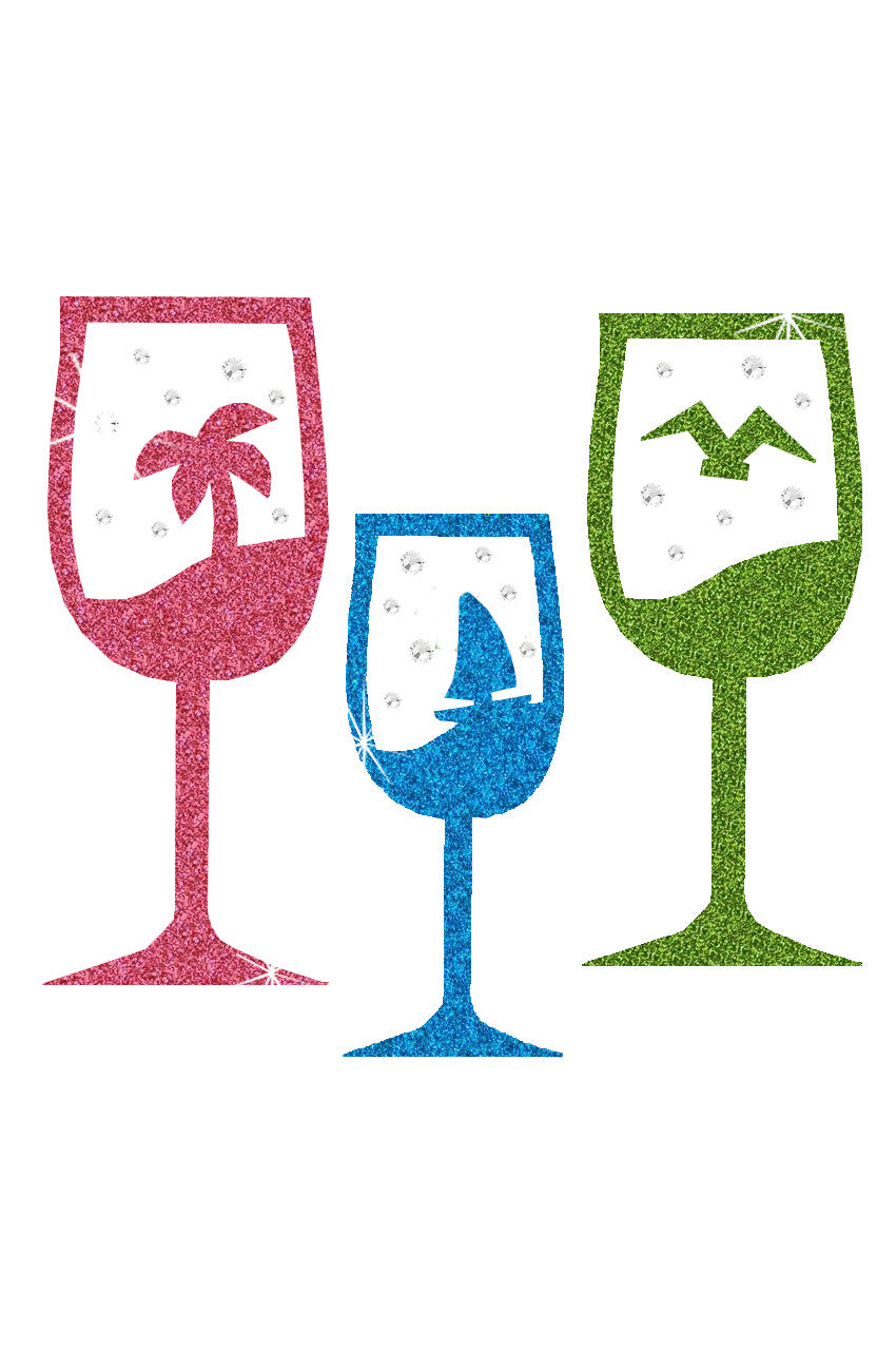 Tropical Glitter Cocktails - Womens Tee