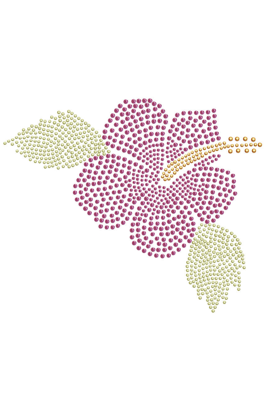Large Pink Hibiscus - Womens T-shirt