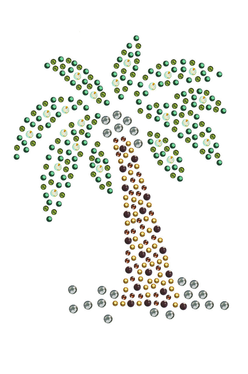 Palm Tree (Green) - Womens T-shirt