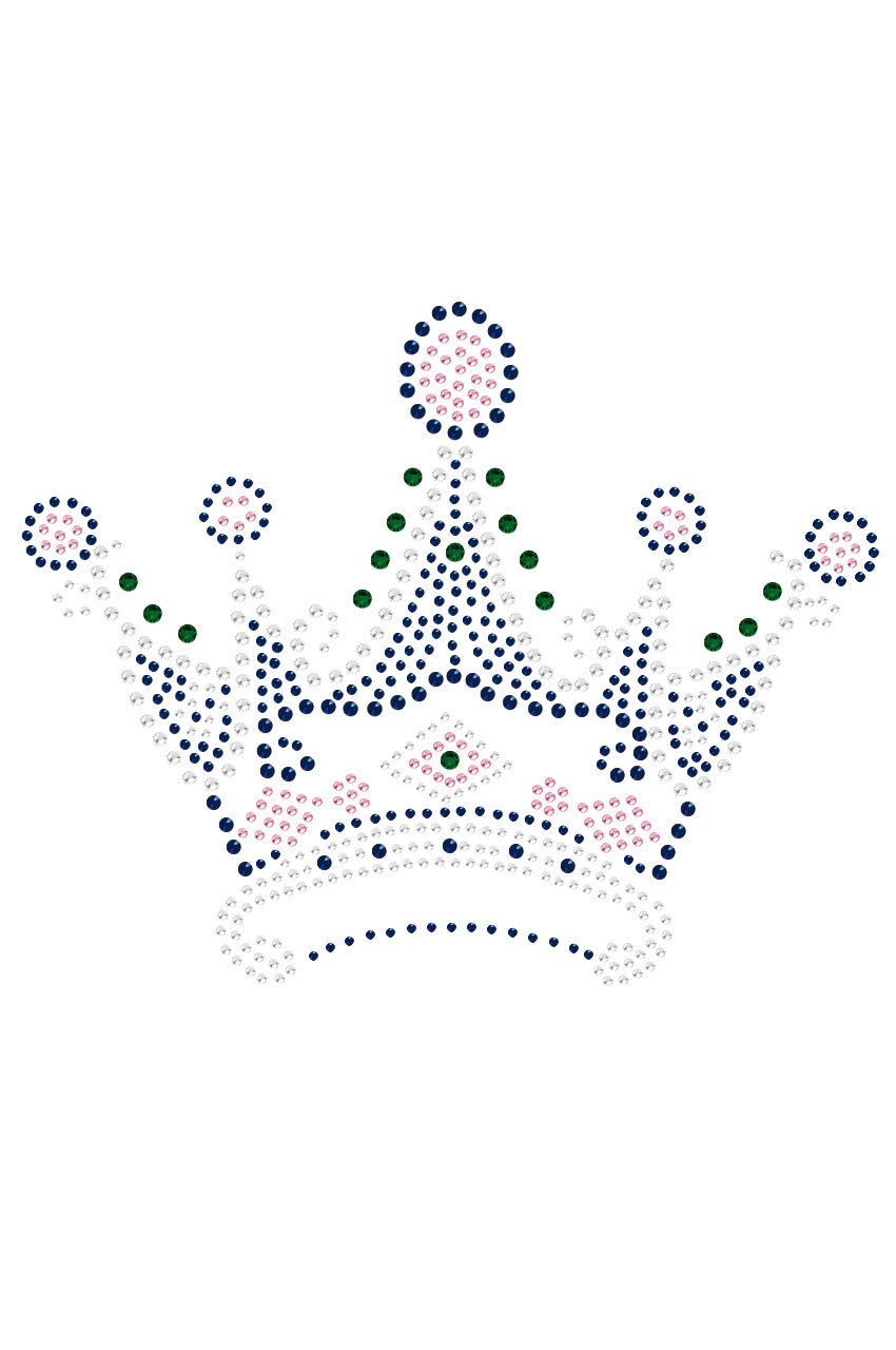 Crown 16 ( Clear, Blue, Green, & Pink)- Womens T-shirt