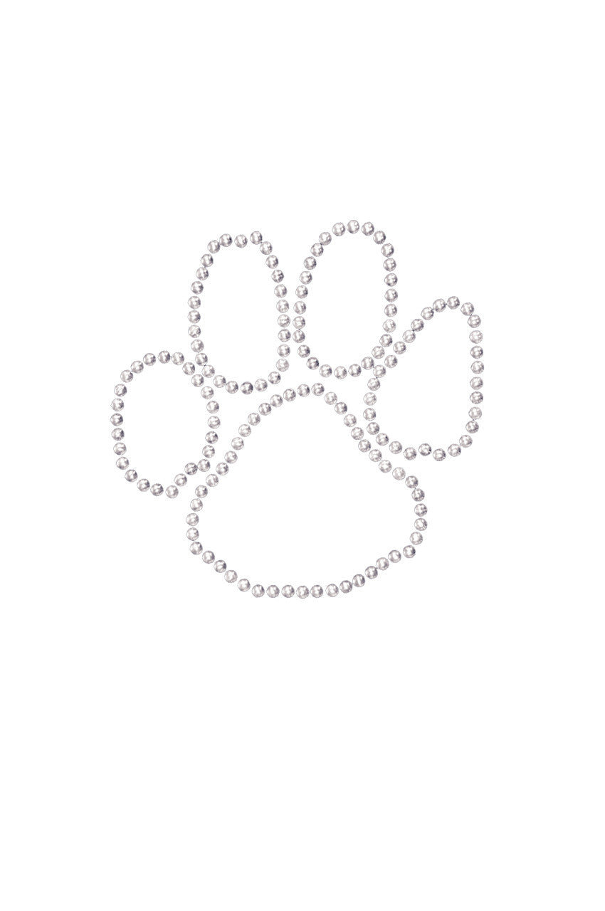 Paw (Silver Nailheads) - Womens T-shirt
