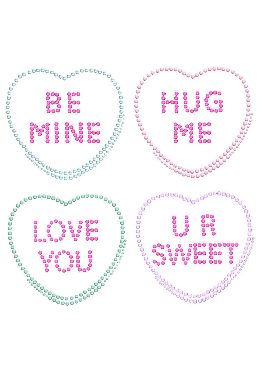 Candy Conversation Hearts - Womens T-shirt