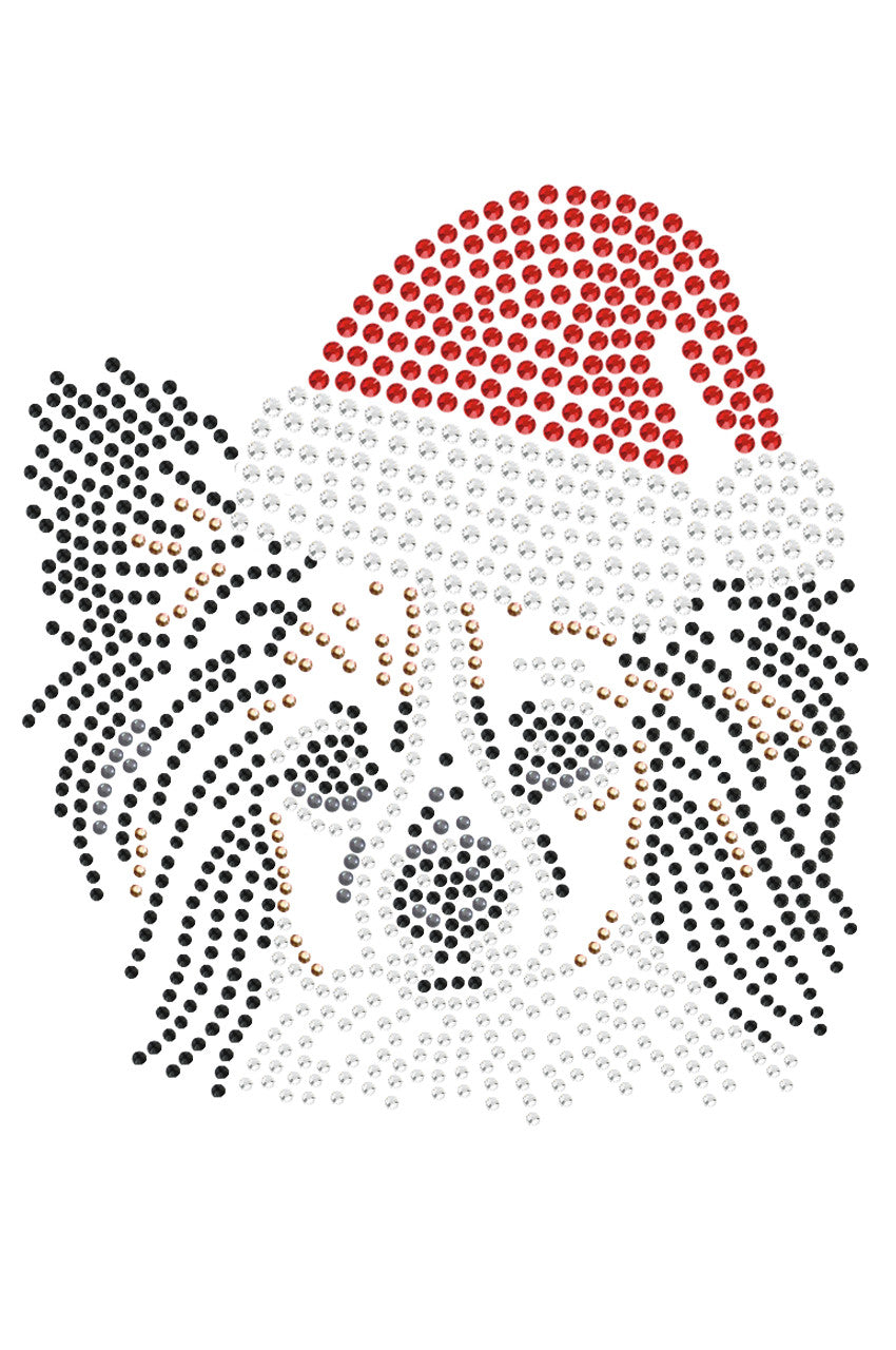Papillon with Santa Hat - Women's T-shirt