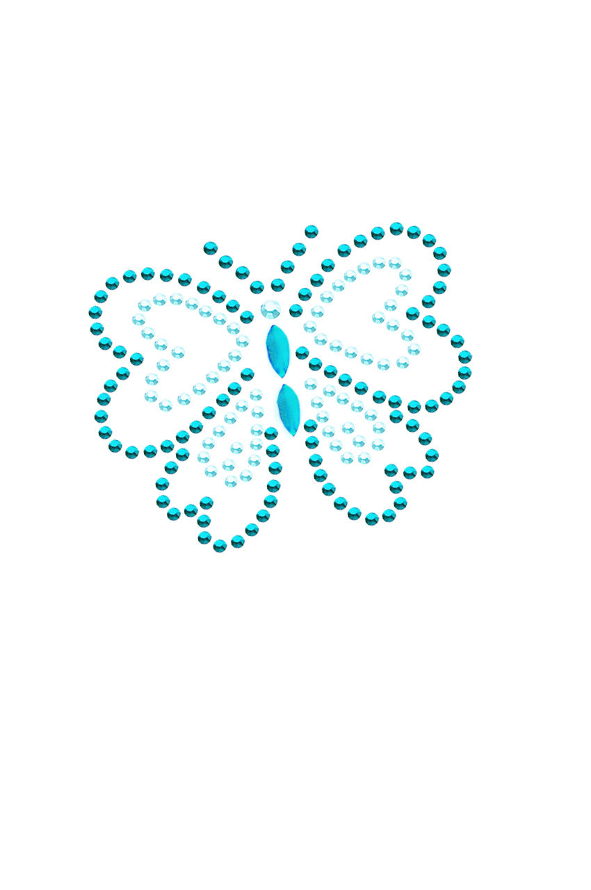 Blue Rhinestud Butterfly - Custom Tutu