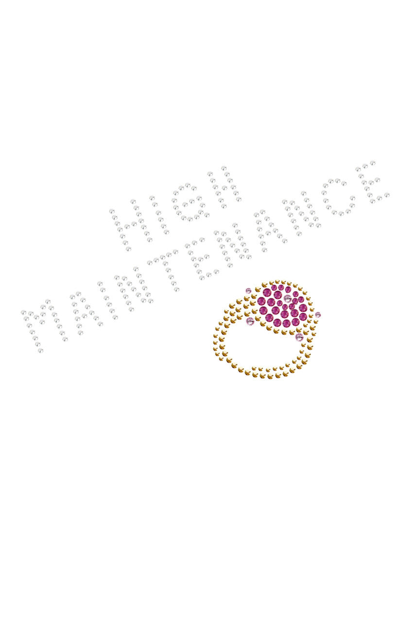 High Maintenance - Austrian crystal Fuchsia Ring - Womens T-shirt