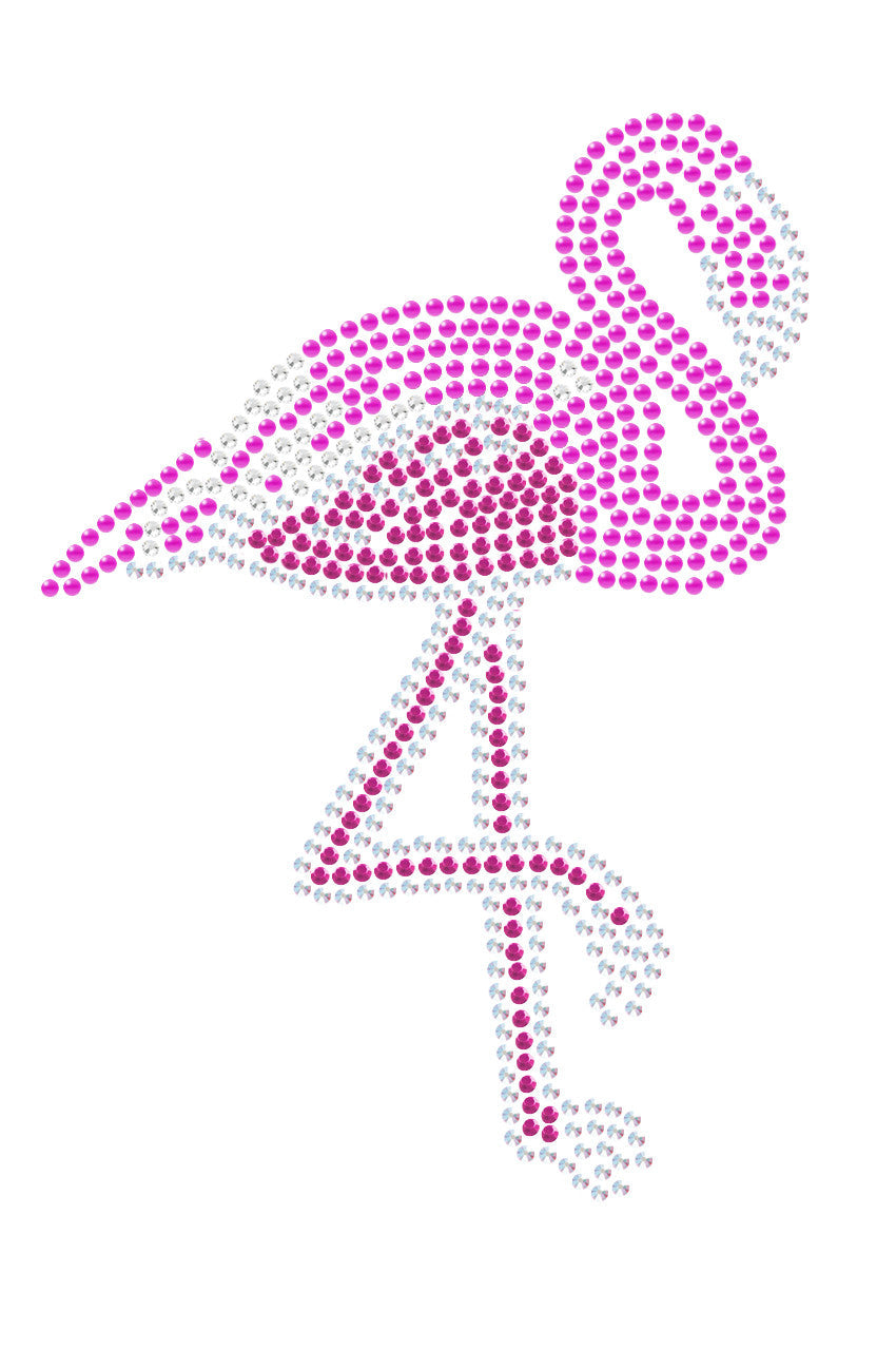 Pink Flamingo (Iridescent - AB) - Womens T-shirt
