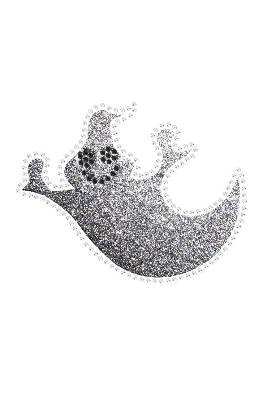 Silver Glitter Ghost Bandanna