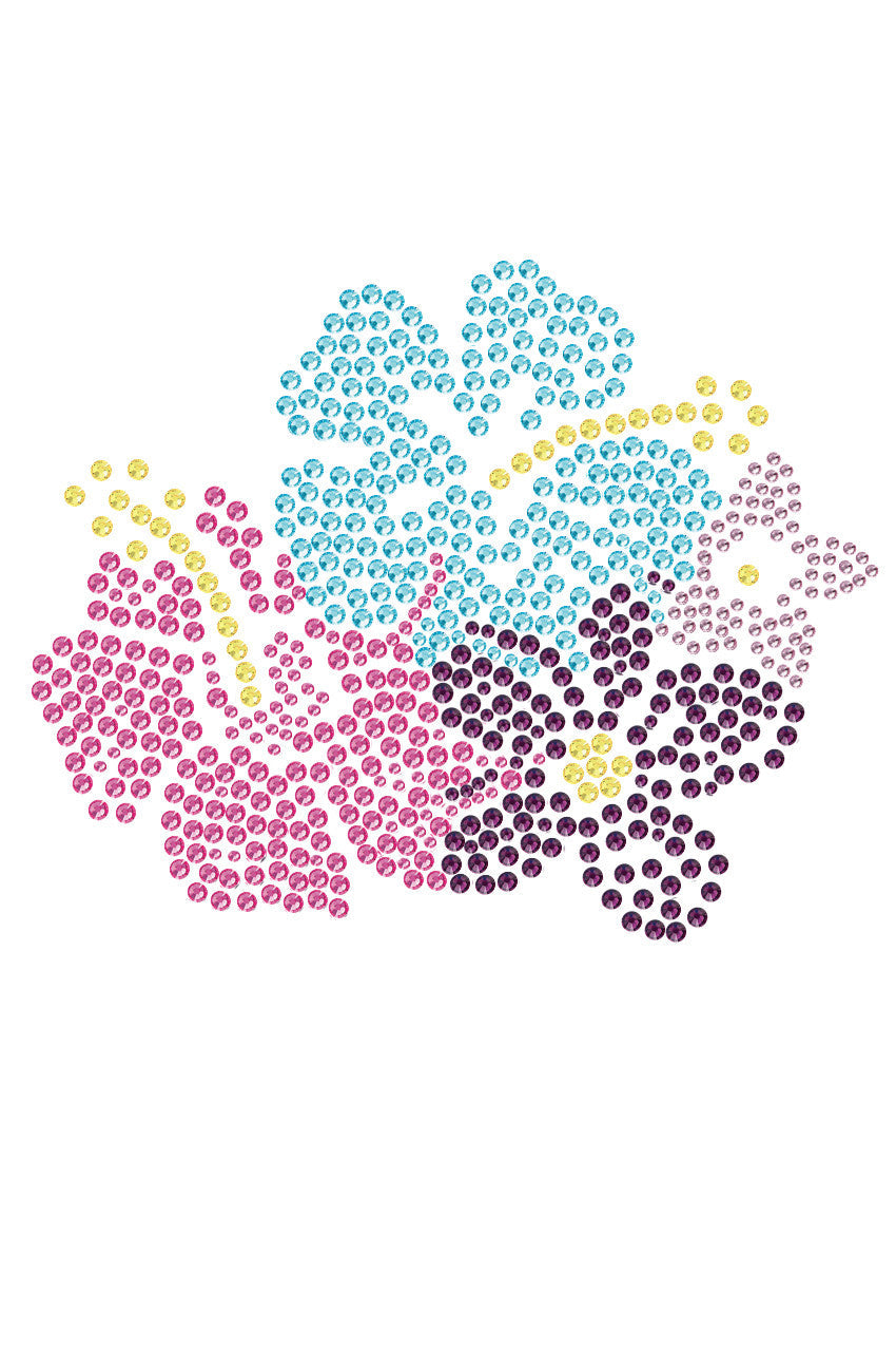 Pink, Blue & Purple Hibiscus - Womens T-shirt