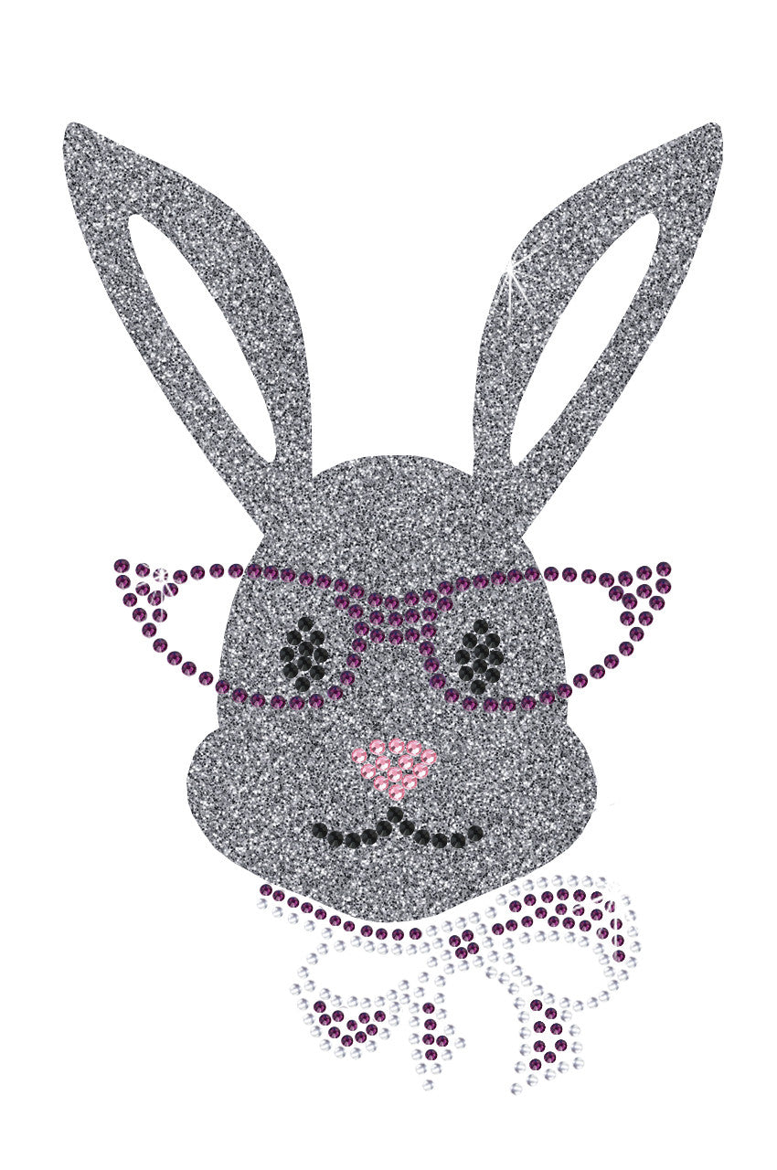 Girl Bunny with Glasses and Bow - Women's Tee