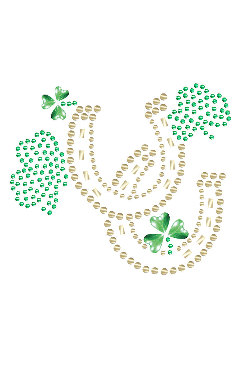 Shamrocks & Horseshoes - Womens T-shirt