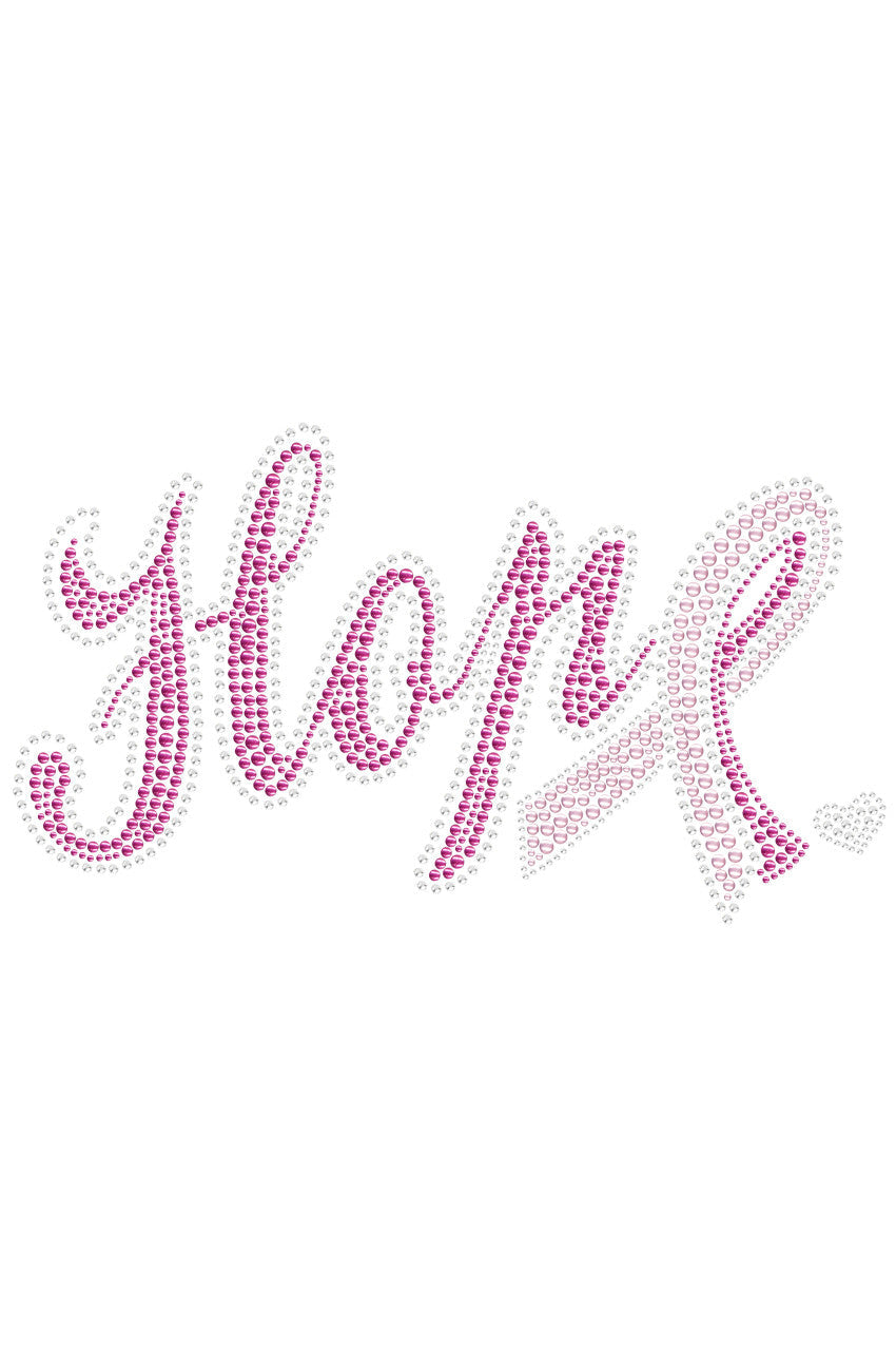 Hope with Cancer Ribbon - Womens T-shirt