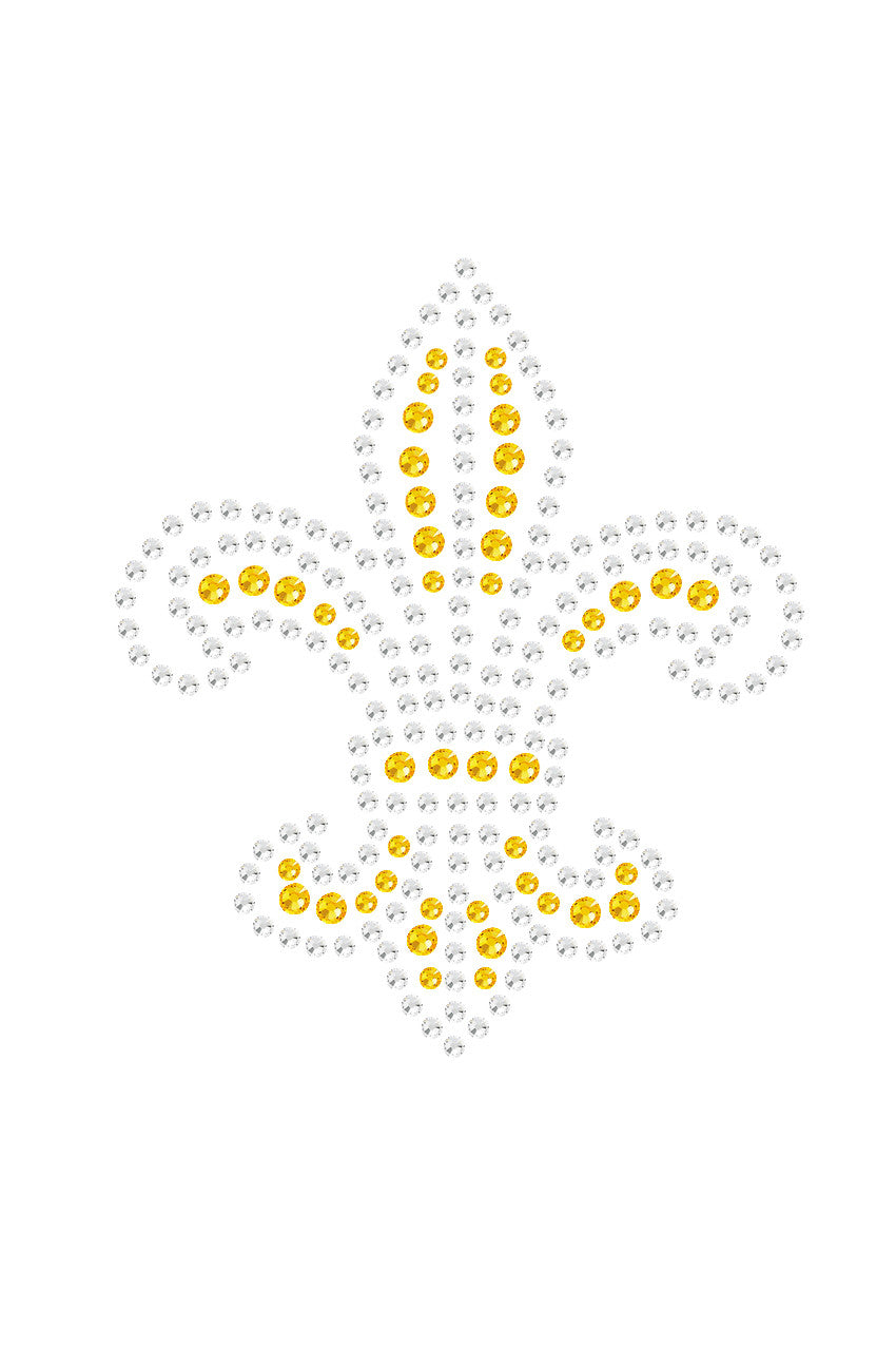 Fleur de Lis (Gold Rhinestones) - Bandanna