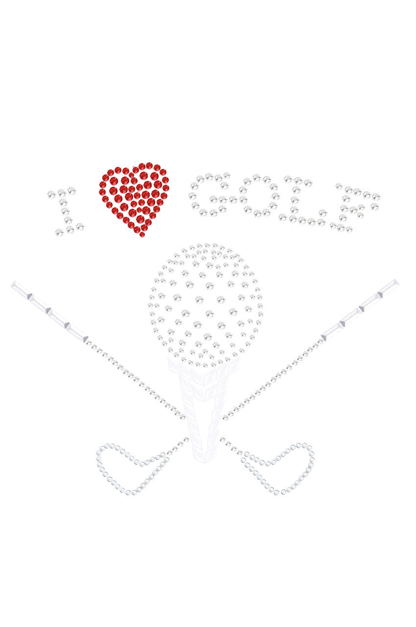 I Love Golf (Large) - Womens Tee