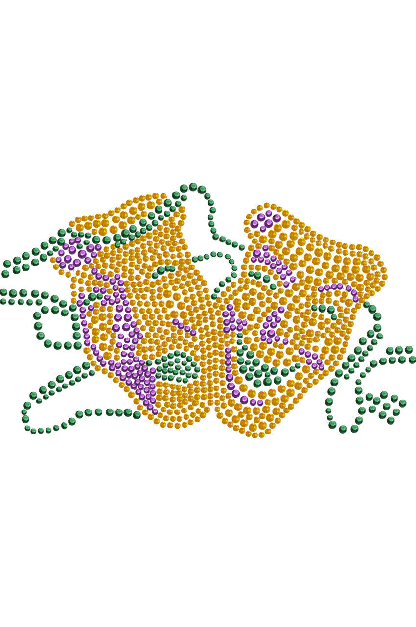 Gold Theater Comedy Tragedy Mask - Women's T-shirt