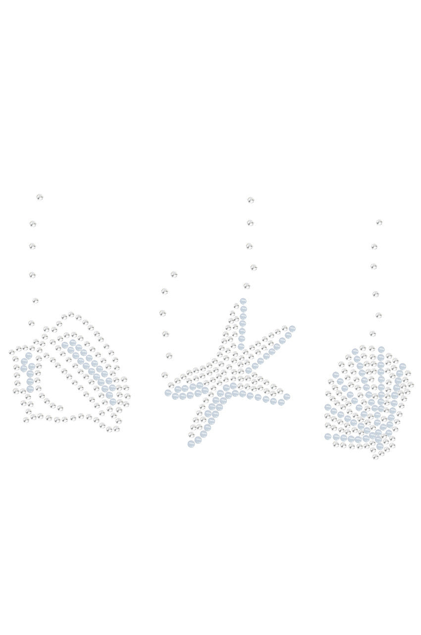 Sea Shells (White Pearl) - Womens T-shirt