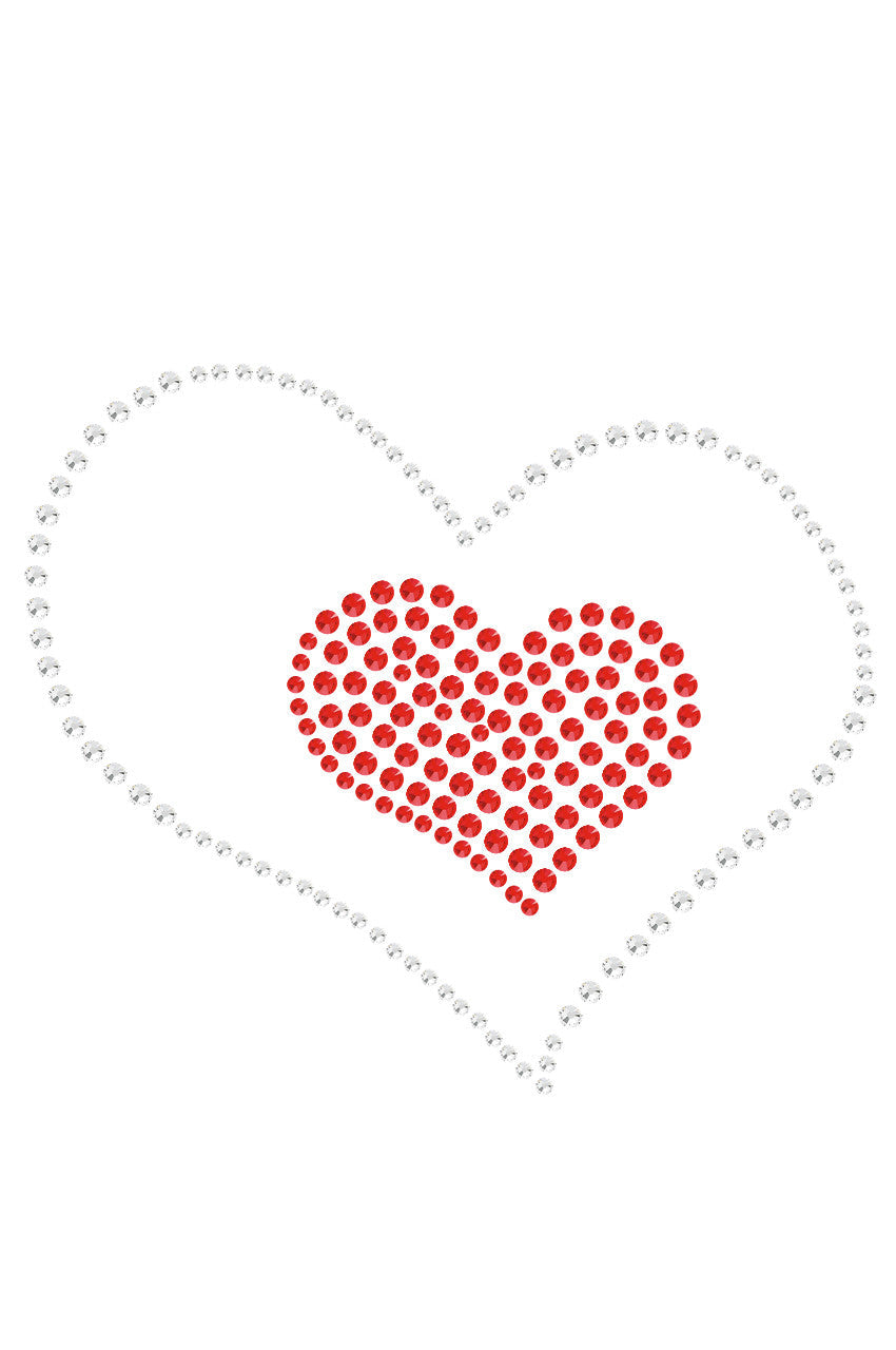 Red Heart inside Heart - Womens T-shirt