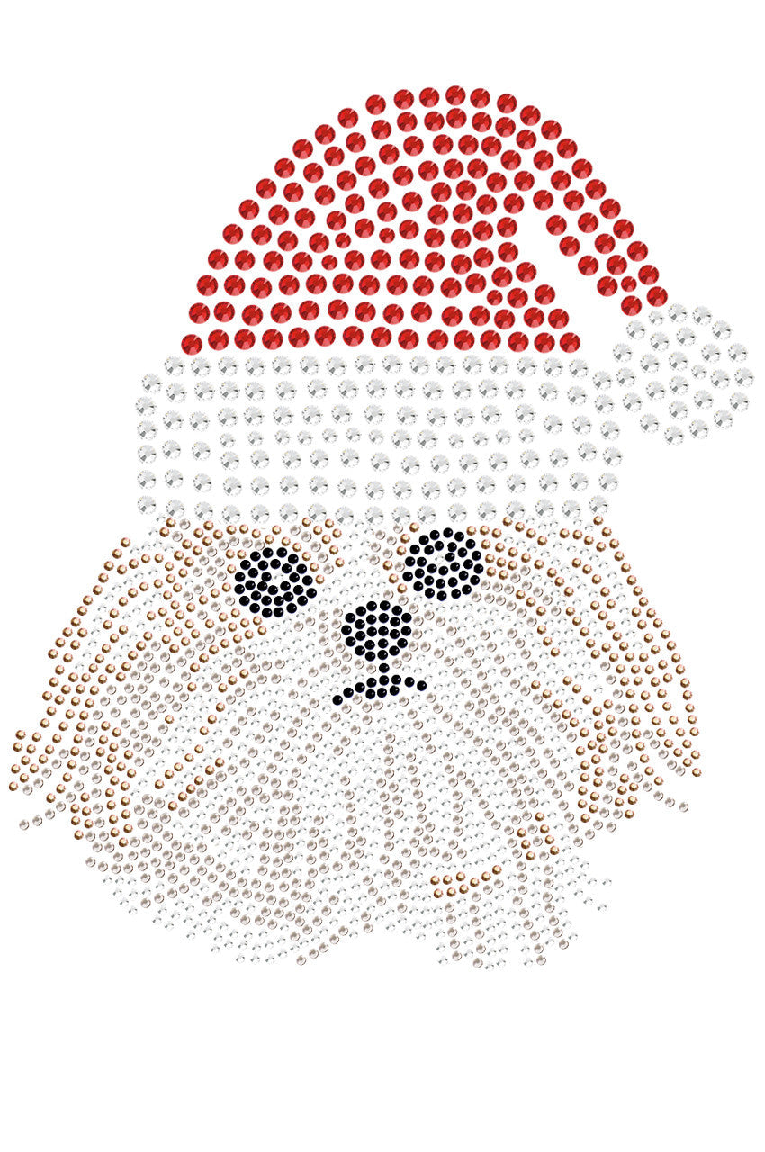 Shih Tzu with Santa Hat - Womens T-shirt