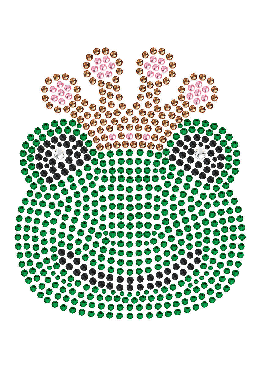 Frog with Pink Crown - Womens T-shirt