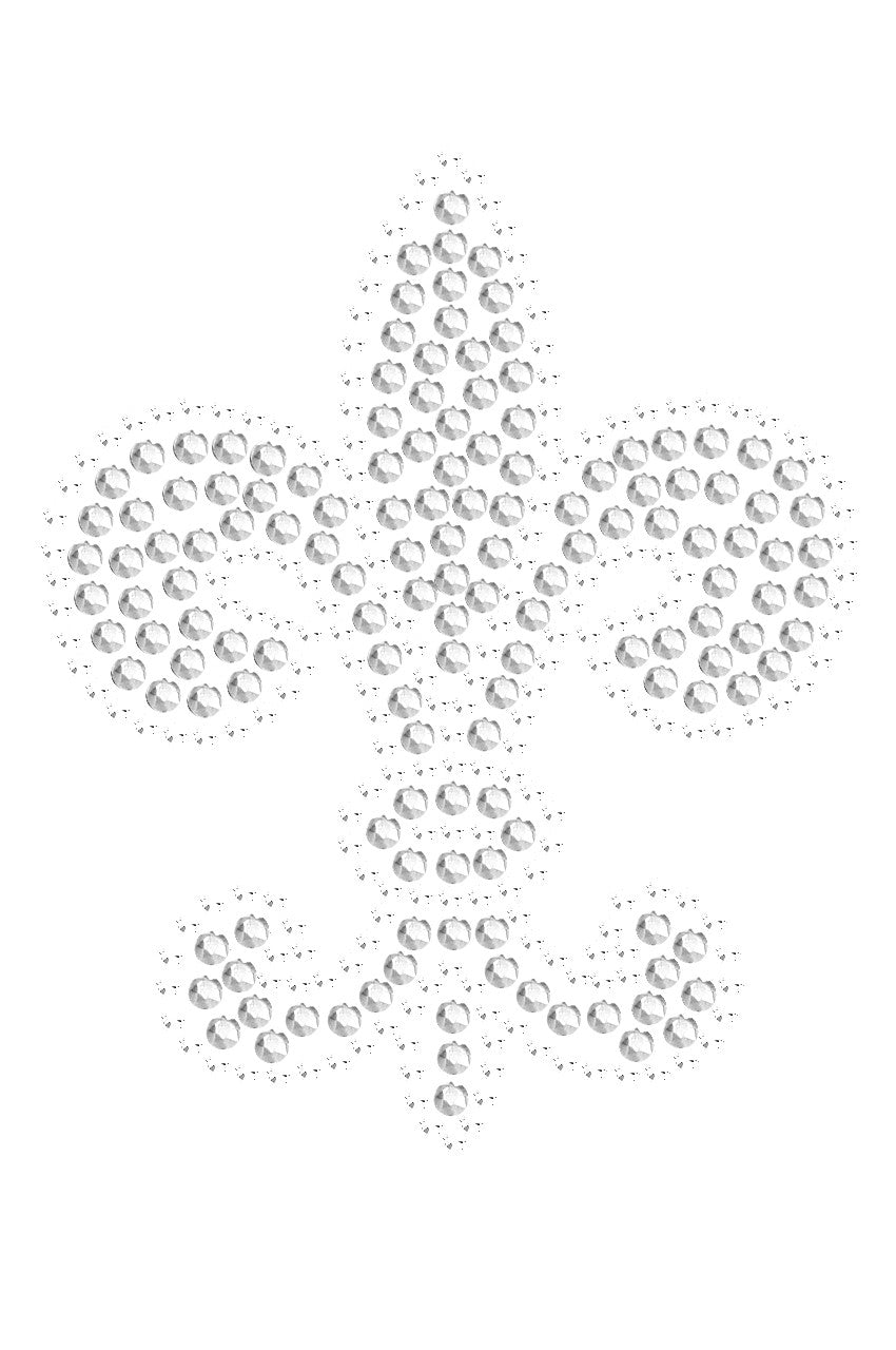 Fleur de Lis (Rhinestone & rhinestuds) - Bandanna