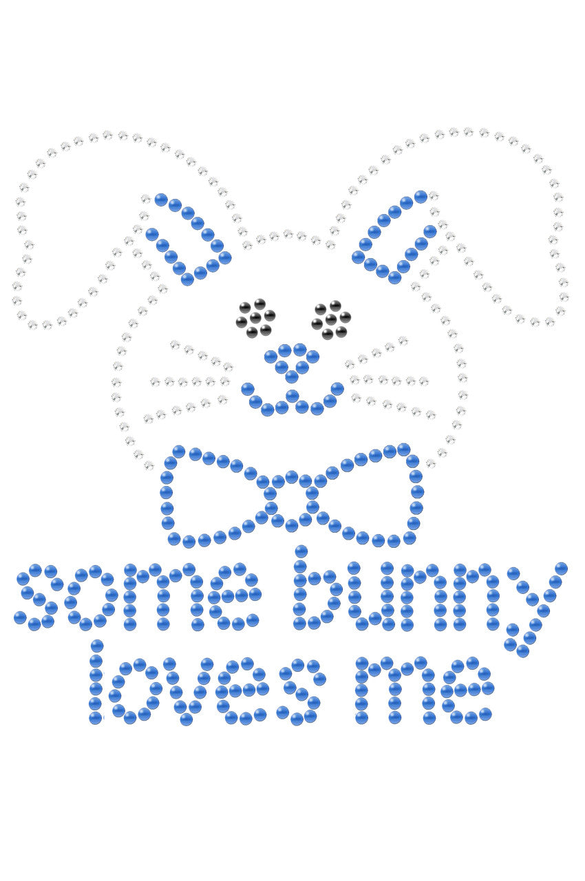Some Bunny Loves Me (Blue) - Bandanna