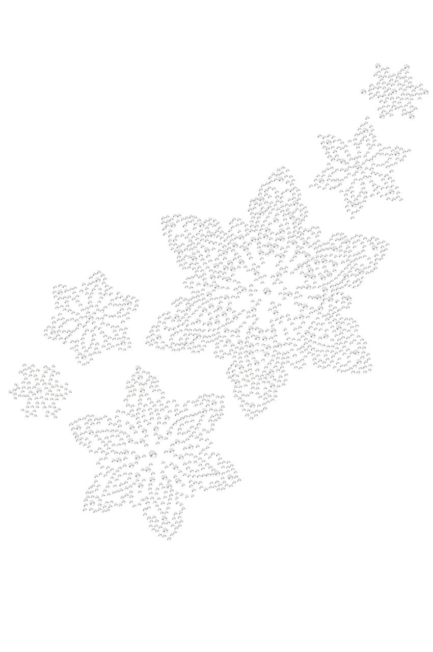Rhinestone Snowflakes - Womens T-shirt
