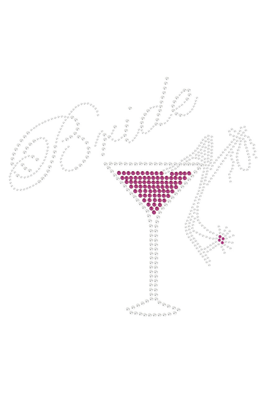 Bride with Drink & High Heel Shoe - Womens T-shirt