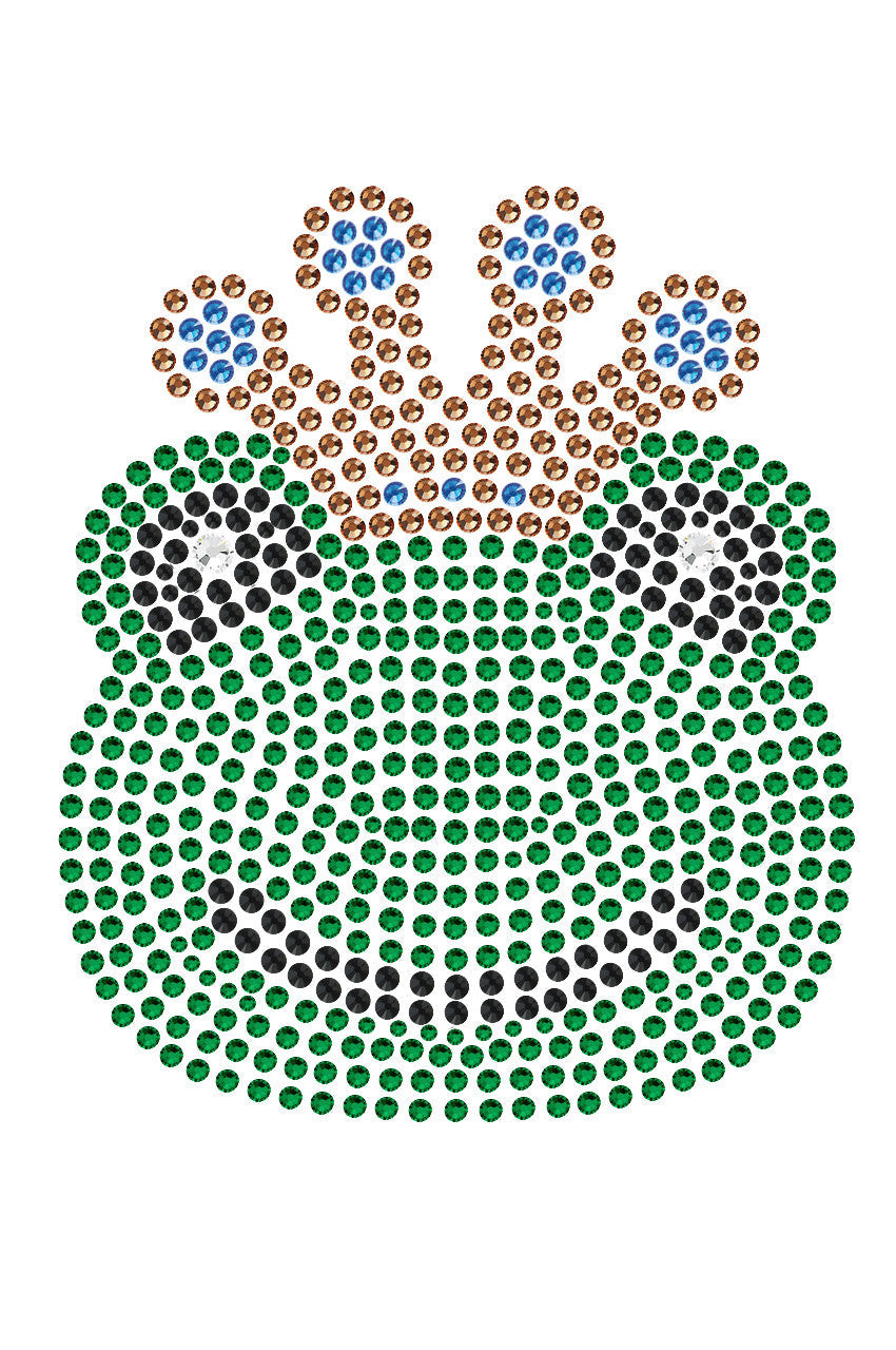 Frog with Blue Crown - Womens T-shirt