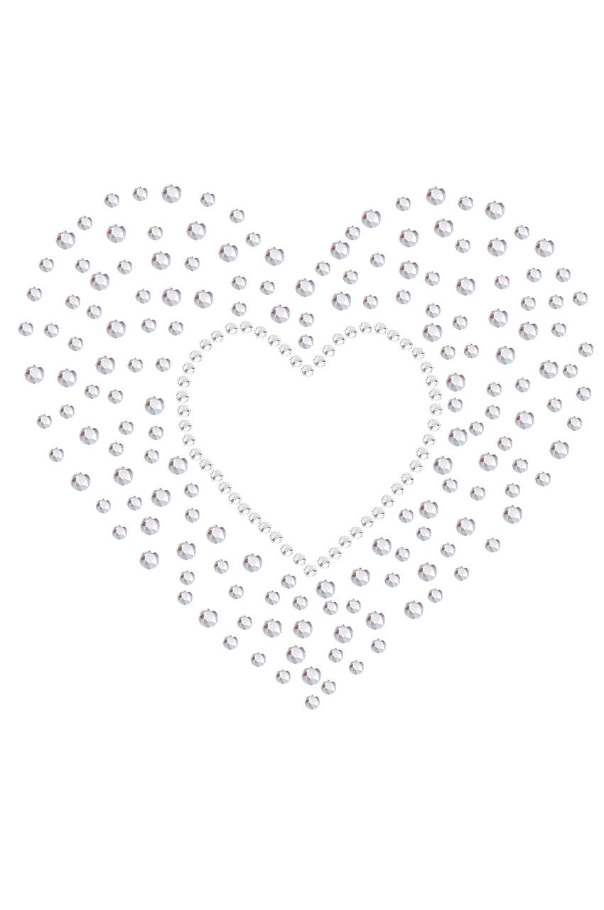 Heart with Scattered Stones - Womens T-shirt