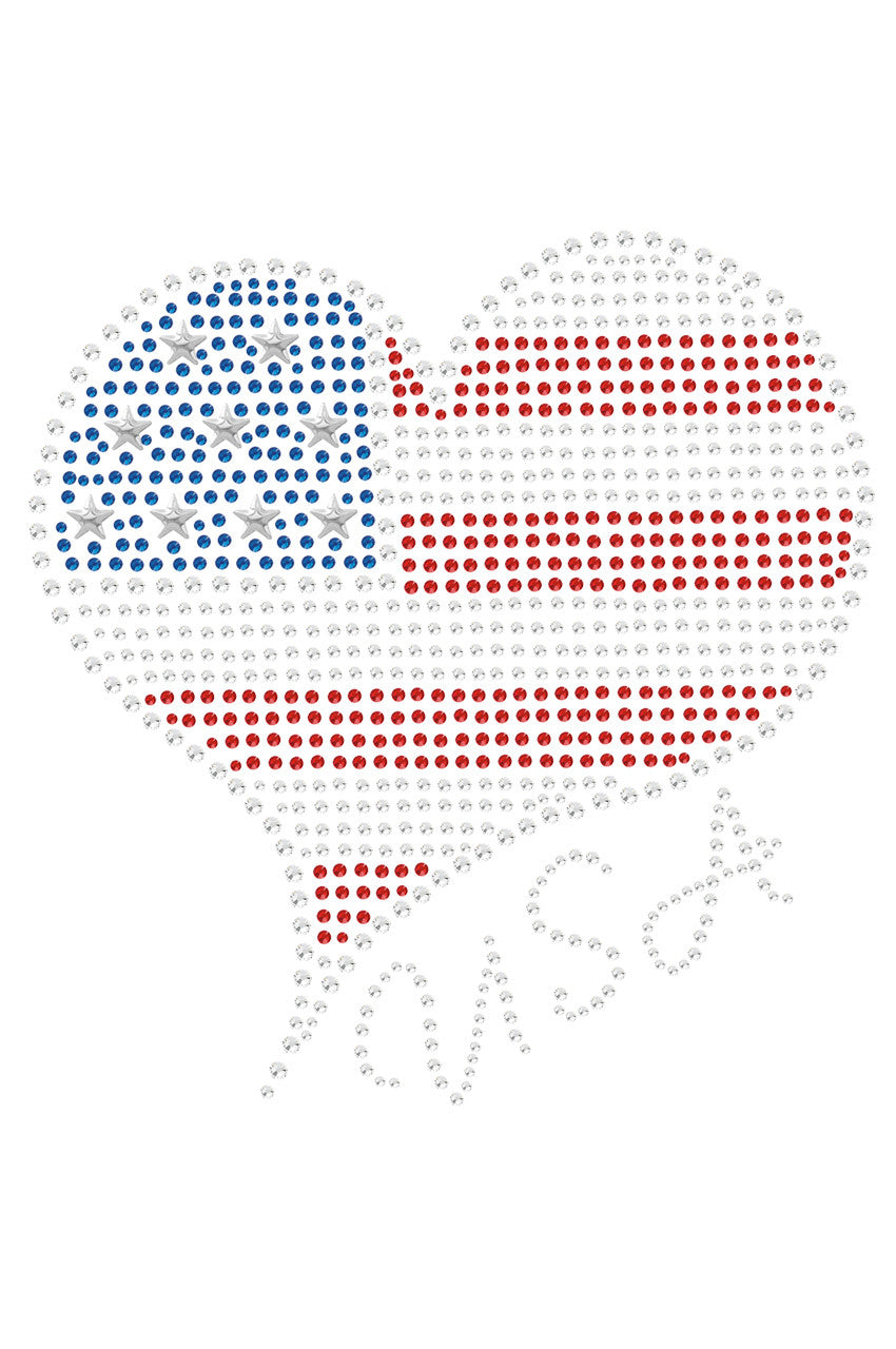 Patriotic American Heart 3 - Womens T-shirt